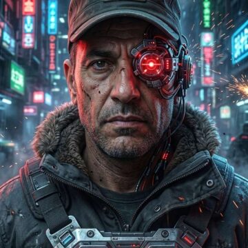 High-Detail Cyberpunk Man Portrait - Free Ai Prompt