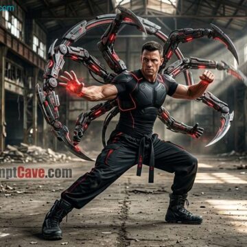 How to Be a Cyberpunk Martial Artist Action Scene - Free Ai Prompt