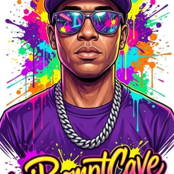 How to Desgin a Colorful Urban Pop Art Portrait Man Neon Graffiti - Free Ai Prompt