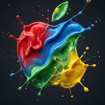 How to Design Apple Logo Paint Splash Ultra Realistic Design - Free Ai Prompt