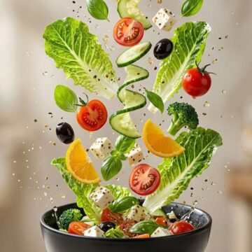 How to Design Exploding Salad Cinematic Food Photography Ad - Free Ai Prompt