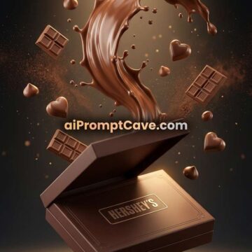 How to Design Hershey Chocolate Cinematic Luxury Ad - Free Ai Prompt