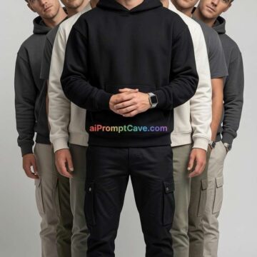 How to Design High Fashion Clone Effect Portrait Man - Free Ai Prompt
