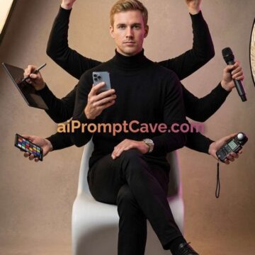 How to Design Multi-Arm Professional Studio Portrait Concept For Any Profession - Free Ai Prompt