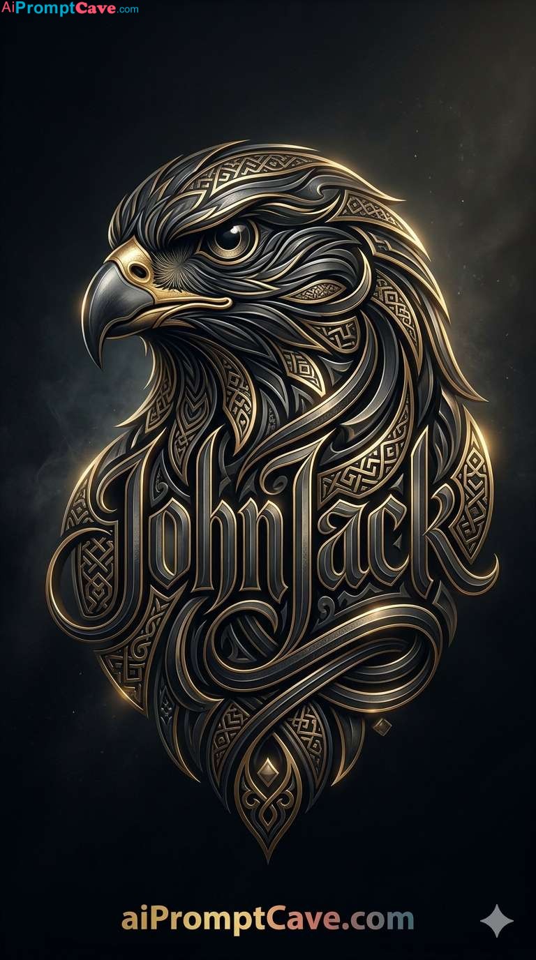 How to Falcon Calligraphy Your Name Design – Free Ai Prompt How to Falcon Calligraphy Your Name Design - Free Ai Prompt