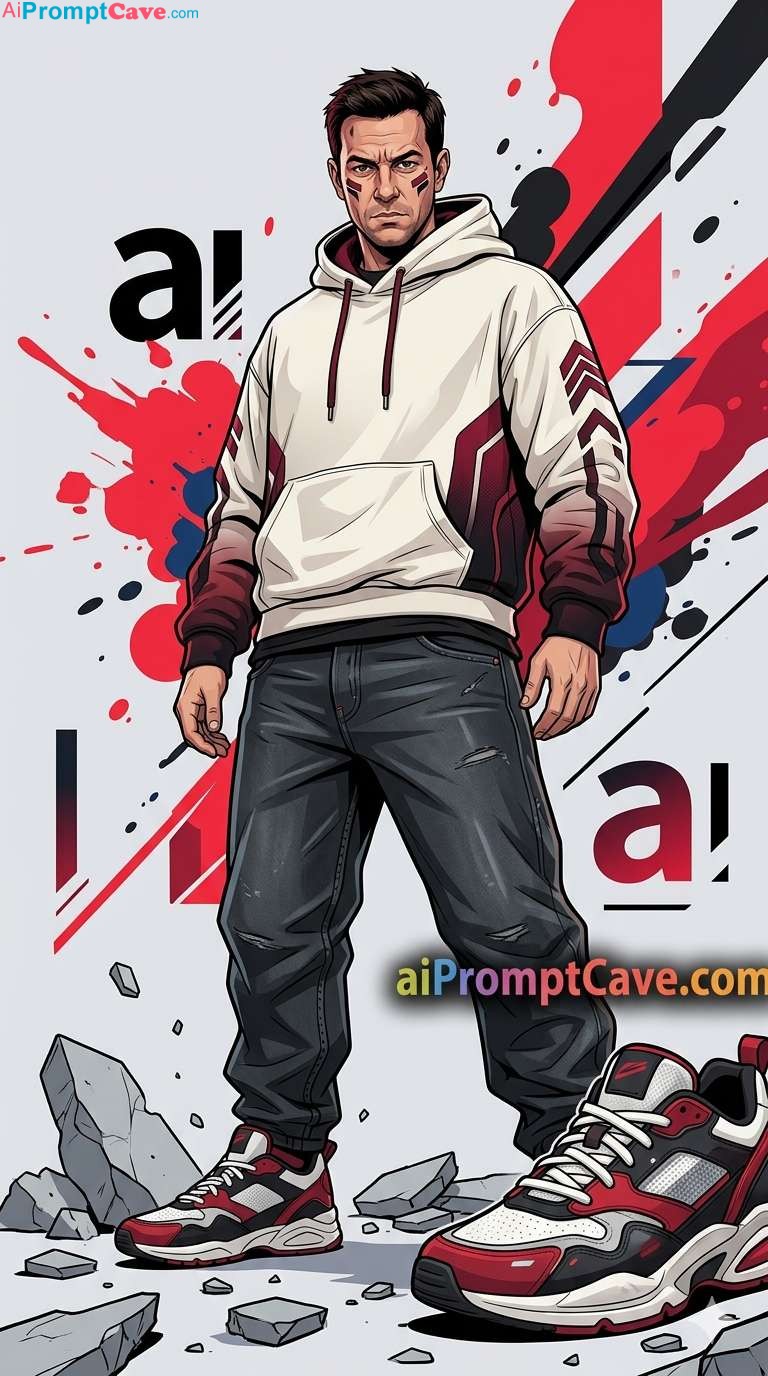 How to Make Urban Streetwear Illustration Man Design - Free Ai Prompt