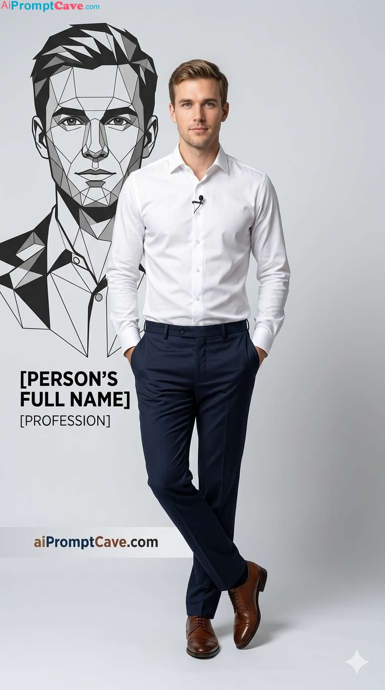 How to Portrait Yourself With Geometric Wall Art Fashion - Free Ai Prompt