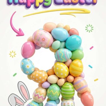 How to Prompt Easter 3D Poster Egg Bright Colorful Design - Free Ai Prompt