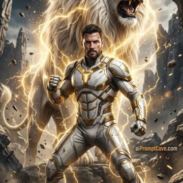How to Prompt a Powerful Warrior With Golden Lion Cinematic - Free Ai Prompt