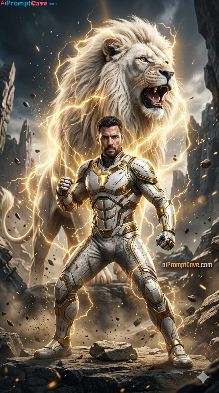 How to Prompt a Powerful Warrior With Golden Lion Cinematic - Free Ai Prompt