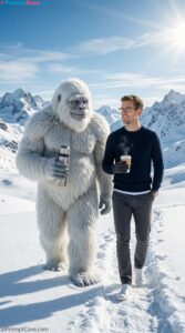 How to Take a Picture with Yeti Snow Mountain Man - Free Ai Prompt