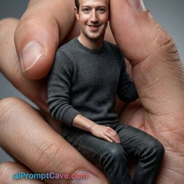 How to be a Miniature Man Macro Hand Portrait - Free Ai Prompt