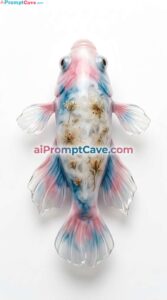 Hyperrealistic Porcelain Betta Fish Resin Macro Photography - Free Ai Image Prompt