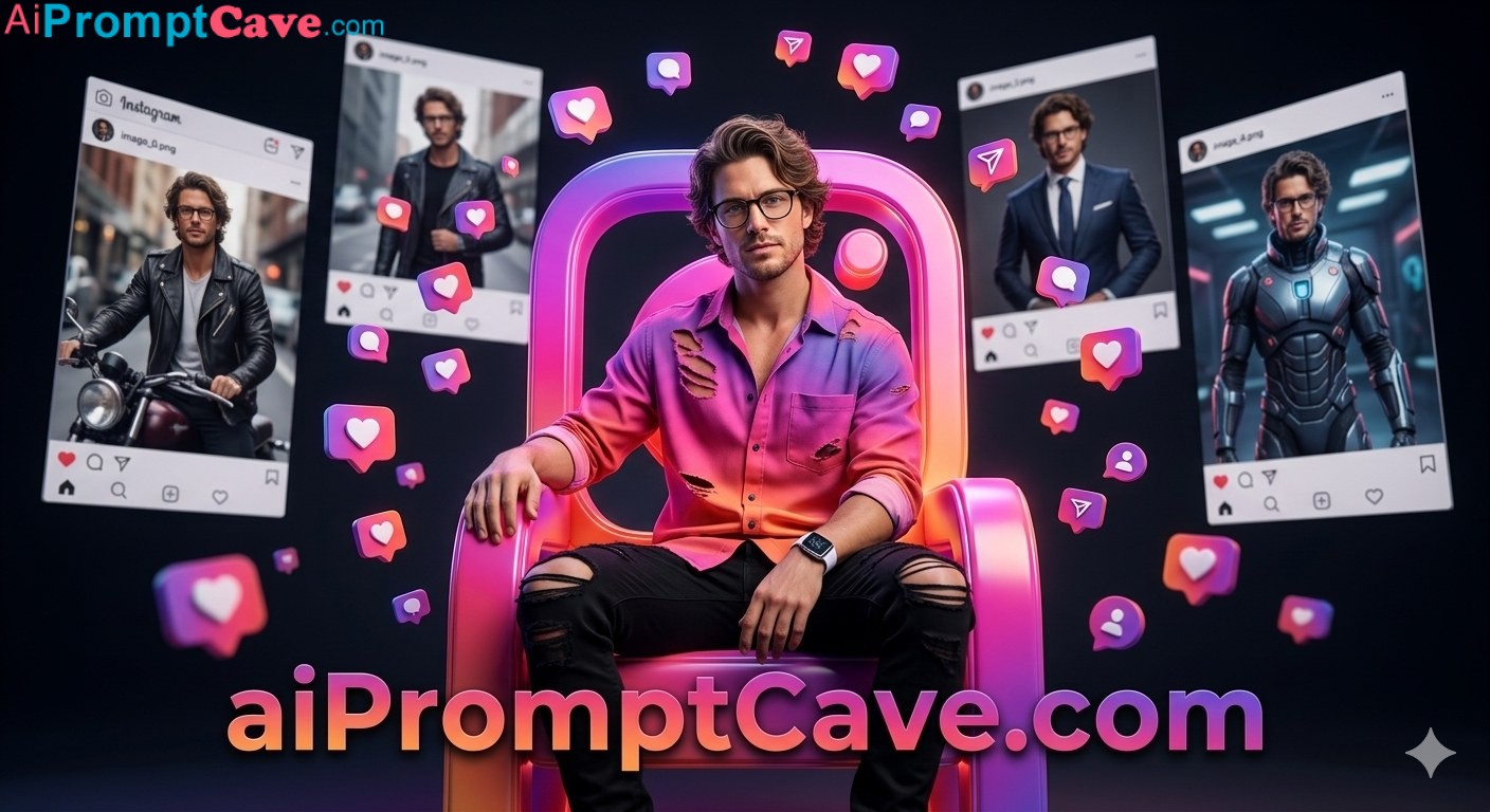 Instagram King Throne Portrait - Free Ai Image Prompt