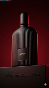 Luxury Black Orchid Perfume Cinematic Low Key Product Shot - Free Ai Prompt