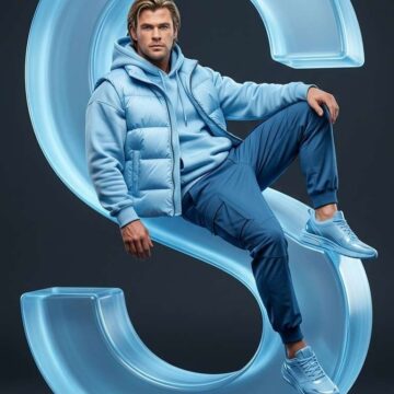 Luxury Glass Letter S Fashion Marketing ad Portrait 916 - Free Ai Prompt