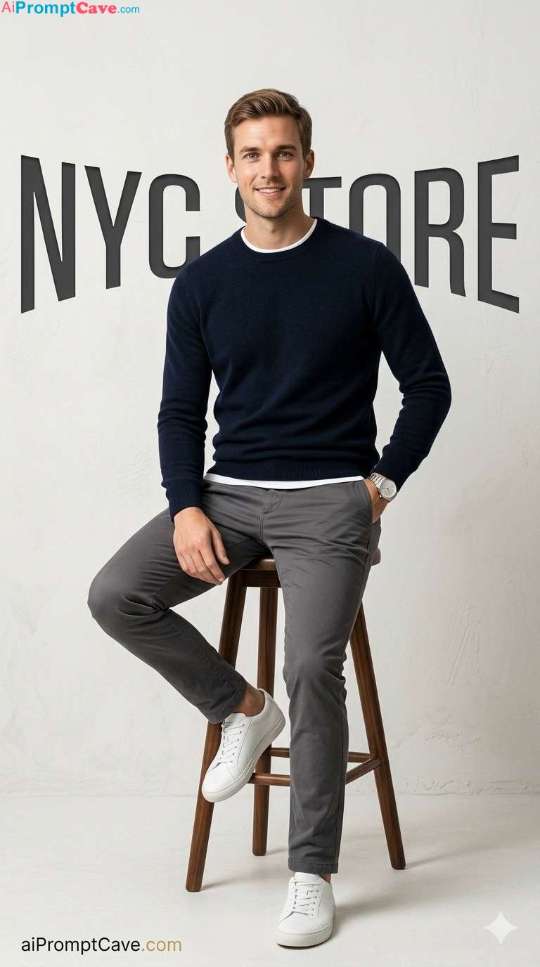 Luxury Male Fashion Editorial - Cinematic Magazine Style - Free Ai Image Prompt