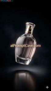 Luxury Perfume Floating Cinematic Black Space Ad - Free Ai Image Prompt