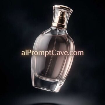 Luxury Perfume Floating Cinematic Black Space Ad - Free Ai Image Prompt
