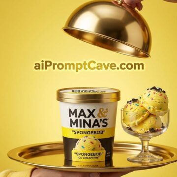 MAX & MINA’S Ice Cream Luxury Ad- Free Ai Image Prompt