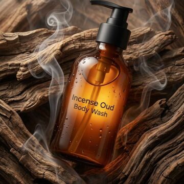Marketing Ad Prompt Luxury Oud Body Wash Cinematic Product Shot - Free Ai Prompt