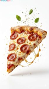 Marketing Advertisement Pepperoni Pizza Slice Photography Shot - Free Ai Prompt