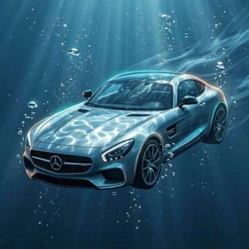 Mercedes AMG GT Underwater Cinematic Prompt - Free Ai Image Prompt