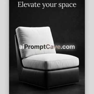 Modern Chair Email Flyer Minimal Luxury Furniture Ad Design - Free Ai Image Prompt