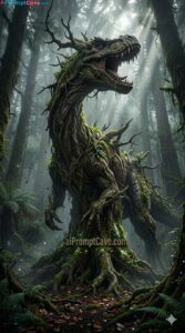 Monster Dinosaur Tree Cinematic Fantasy - Free Ai Image Prompt