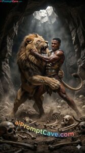 Nemean Lion Battle Cinematic Warrior 916 Ultra Realistic - Free Ai Prompt