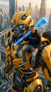 Put your Image on Bumble Bee Mecha - Free Ai Prompt