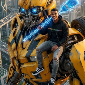 Put your Image on Bumble Bee Mecha - Free Ai Prompt