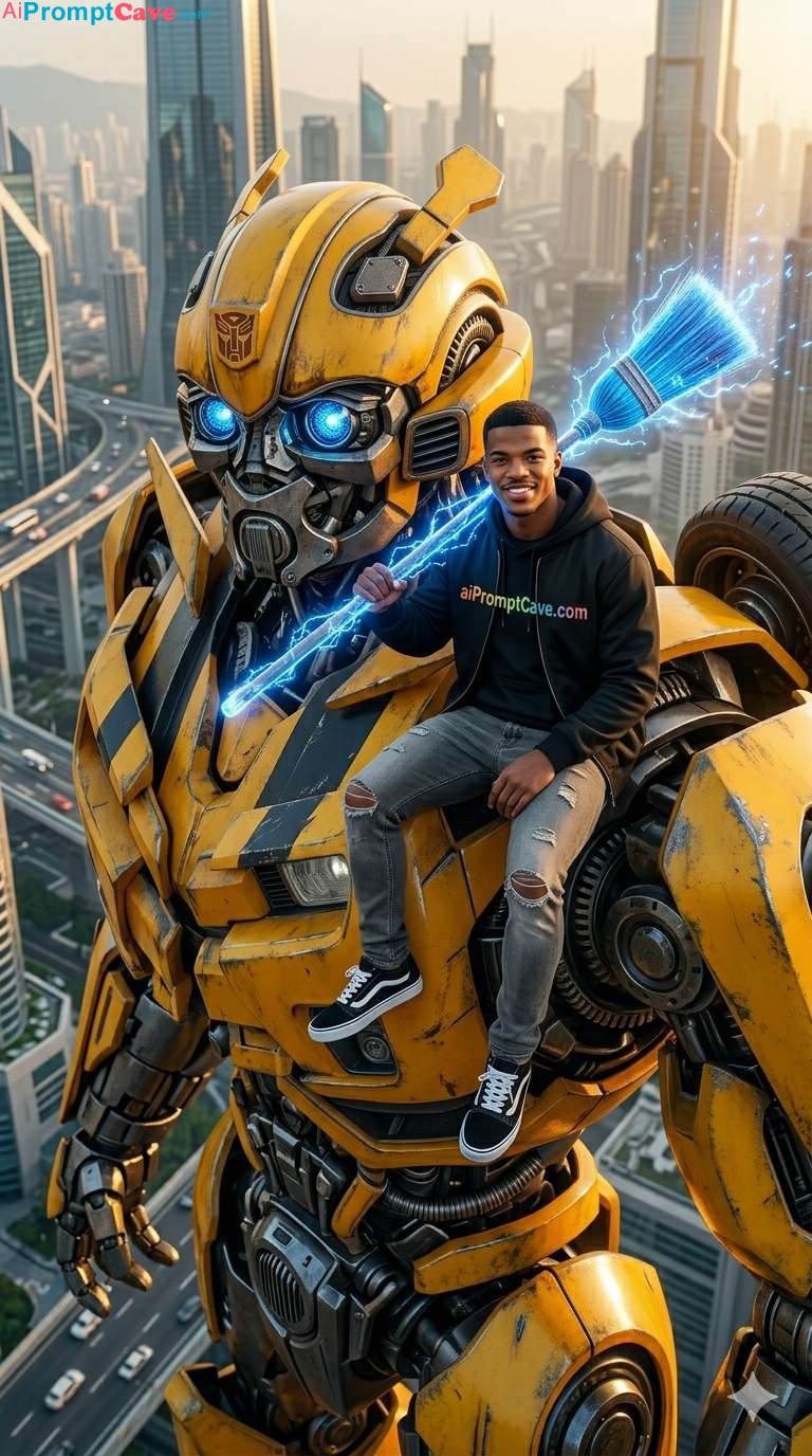Put your Image on Bumble Bee Mecha - Free Ai Prompt