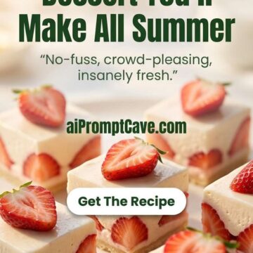 Strawberry Dessert Close-Up Editorial Ad Design - Free Ai Image Prompt