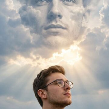 Surreal Cloud Face Portrait Man Prompt Using Free Ai Prompt