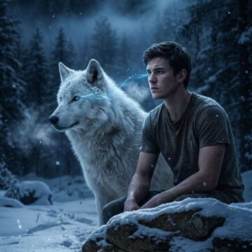 Take a Picture with a Wolf Bond Night - Free Ai Prompt