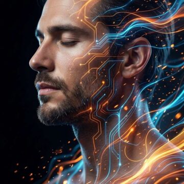 Turn Your Photo into Futuristic Energy Portrait Sci Fi Light Trails Cinematic - Free Ai Prompt