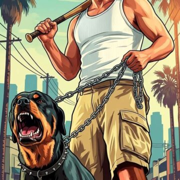 Turn Your Photo into GTA Style Rockstar Cartoon Character Illustration - Free Ai Prompt