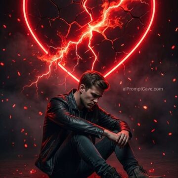 Turn your Photo into Emotional Broken Heart Person - Free Ai Prompt