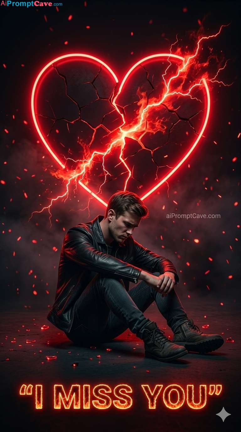 Turn your Photo into Emotional Broken Heart Person - Free Ai Prompt