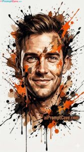 Turn your Photo into High Energy Ink Splash Artistic Portrait - Free Ai Prompt