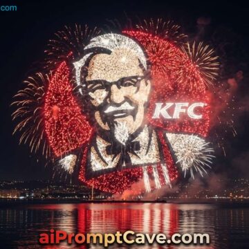 Turn your logo into a Stunning Fireworks Logo - Free Ai Image Prompt