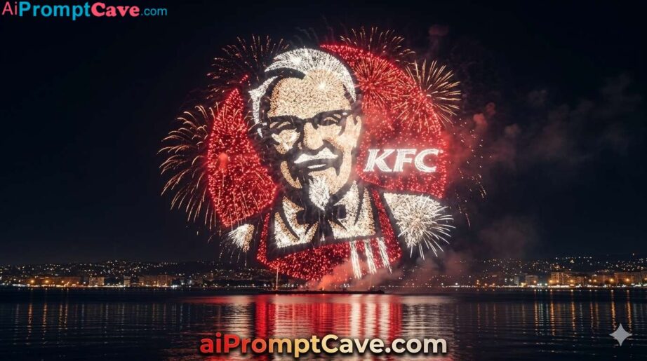 Turn your logo into a Stunning Fireworks Logo - Free Ai Image Prompt