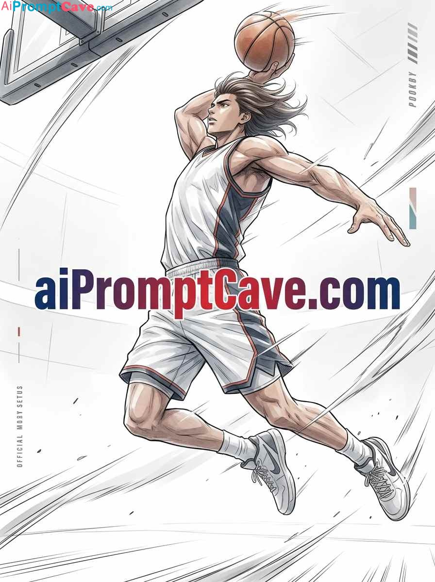 Anime Basketball Poster Prompt - Free Ai Image Prompt