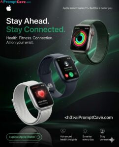 Apple Watch Series 11 Luxury Billboard Ad - Free Ai Image Prompt Apple Watch Series 11 Luxury Billboard Ad - Free Ai Image Prompt