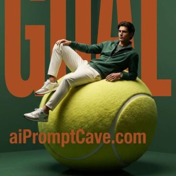 Avant Garde Tennis Fashion Editorial Prompt - Free Ai Image Prompt