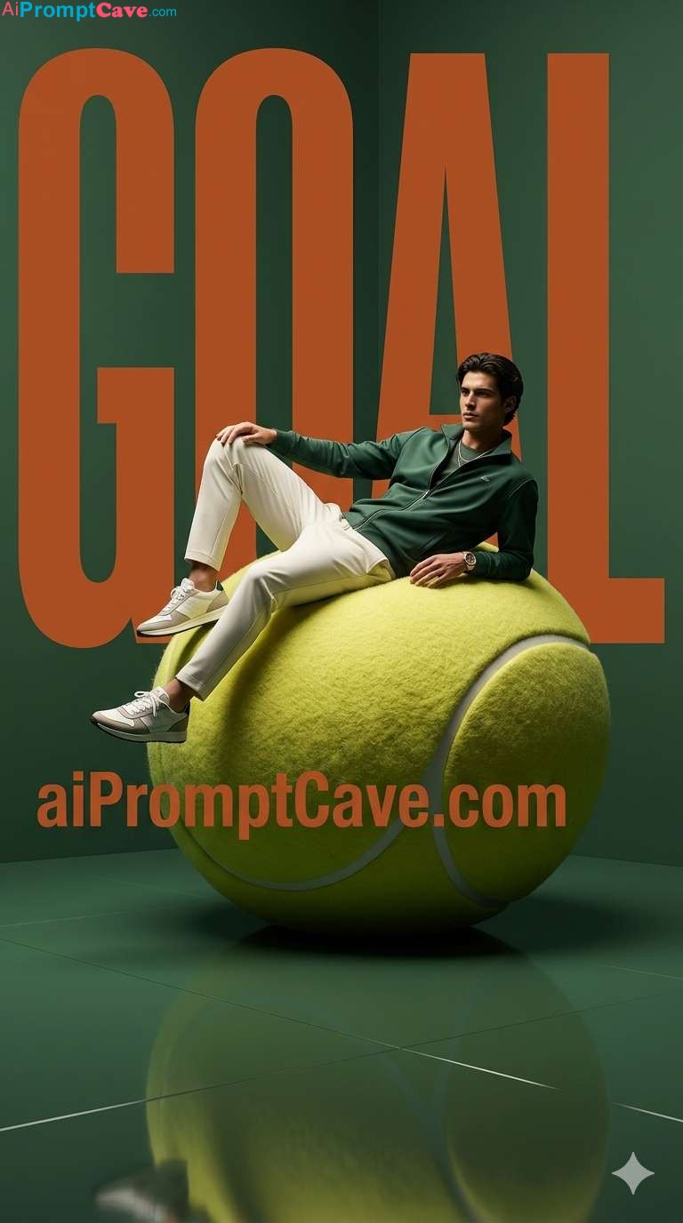Tennis Fashion Prompt – Free Ai Image Prompt Avant Garde Tennis Fashion Editorial Prompt - Free Ai Image Prompt