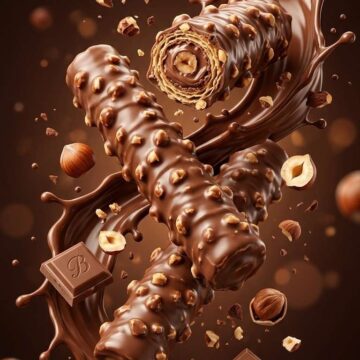 Chocolate Hazelnut Wafer Ad Prompt - Free Ai Image Prompt