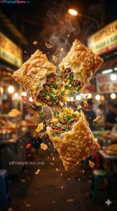 Cinematic Indian Food Explosion Prompt - Free Ai Image Prompt Cinematic Food Explosion Prompt - Free Ai Image Prompt