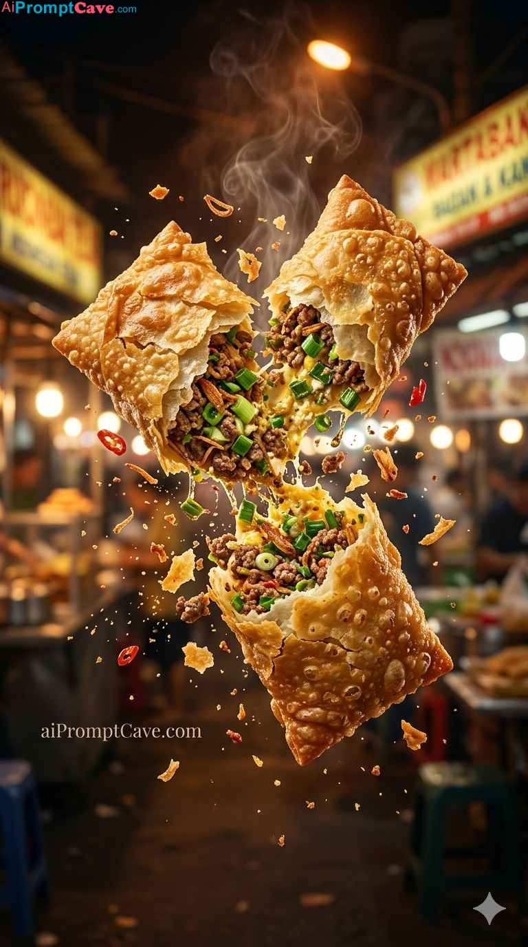 Cinematic Food Explosion Prompt - Free Ai Image Prompt